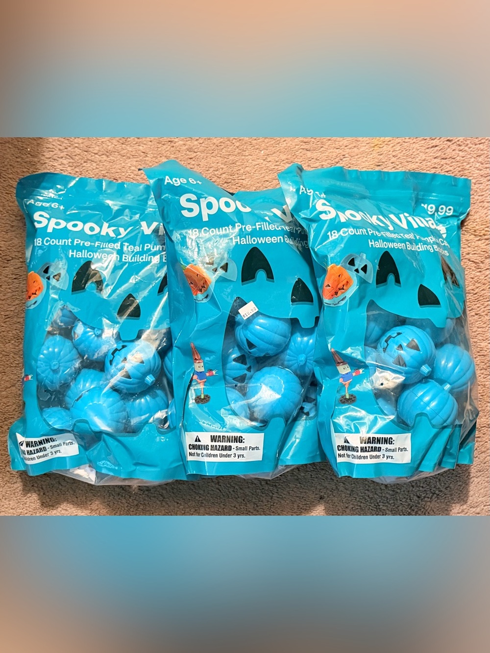 Teal Pumpkins Pre-Filled with Building Blocks Halloween, all 54 for $45
Lego